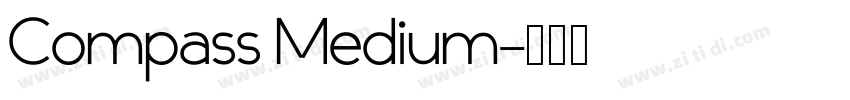 Compass Medium字体转换